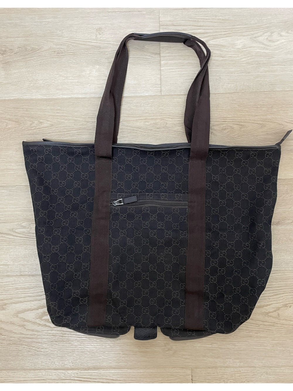 Gucci GG Monogram Canvas large Brown Tote Bag